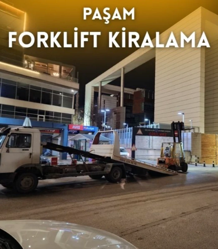 Fatih kiralık forklift hizmeti veren Paşam Forklift Kiralama sahada çalışma
